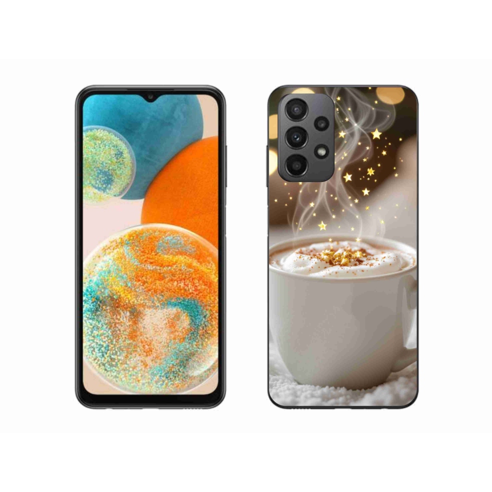 Gél borítás mmCase Samsung Galaxy A23 4G/5G - Karácsonyi forró ital