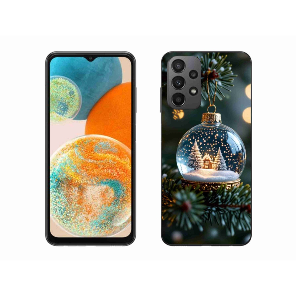 Gél borítás mmCase Samsung Galaxy A23 4G/5G - Karácsonyi gömbök 2