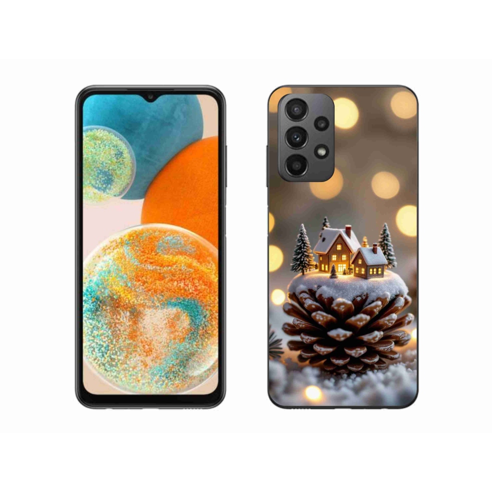 Gél borítás mmCase Samsung Galaxy A23 4G/5G - téli falu - Samsung Galaxy A23 4G/5G - téli falu