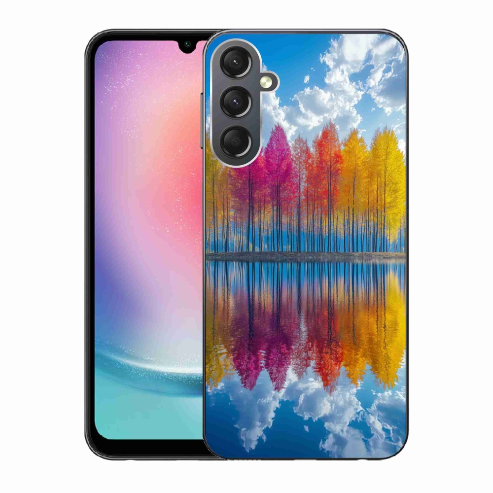 Gél borítás mmCase Samsung Galaxy A24 készülékhez - színes fák