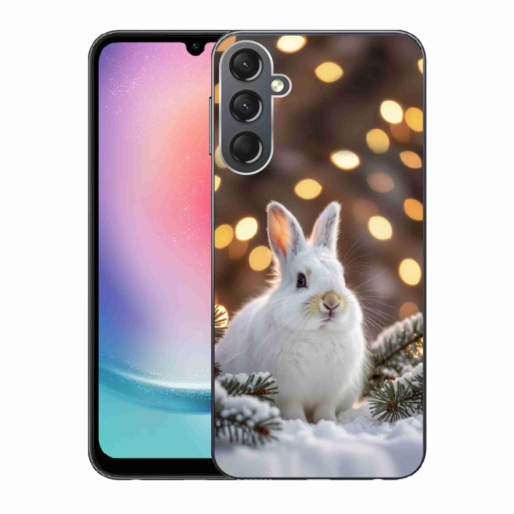 Zselés borítás mmCase Samsung Galaxy A24 készülékhez - fehér nyúl