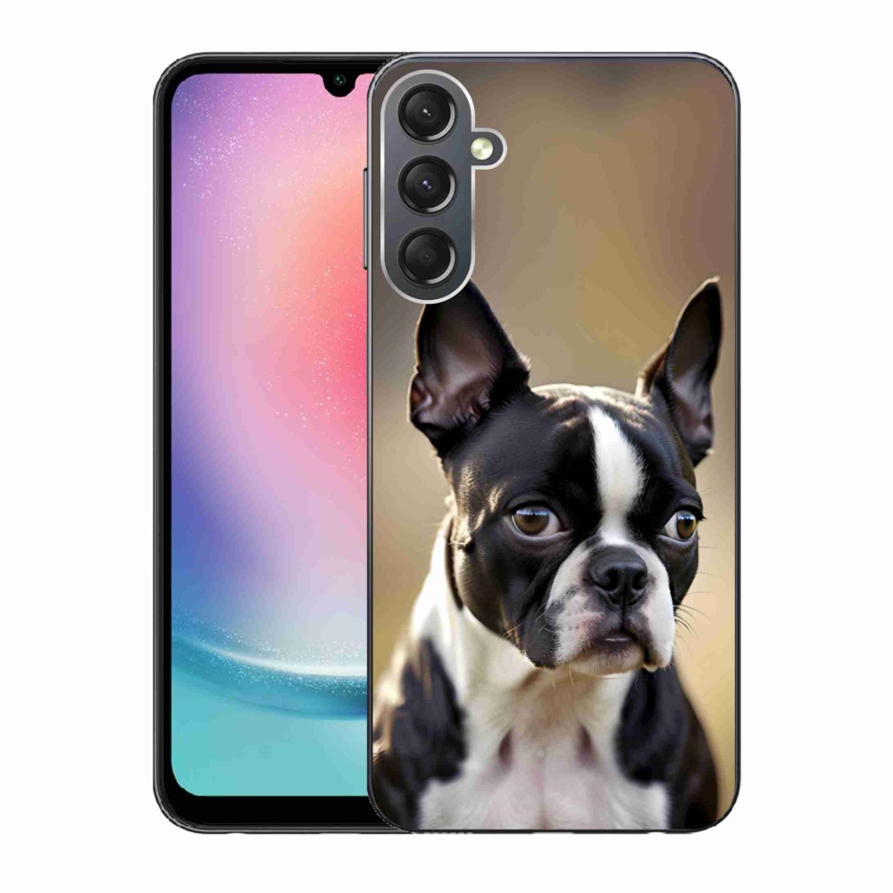Gél borító mmCase Samsung Galaxy A24 készülékhez - Boston Terrier