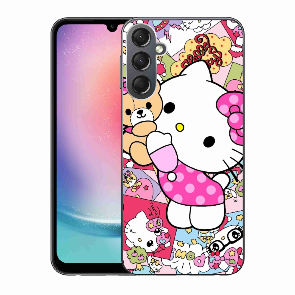 Gél borítás mmCase Samsung Galaxy A24 készülékhez - aranyos cica