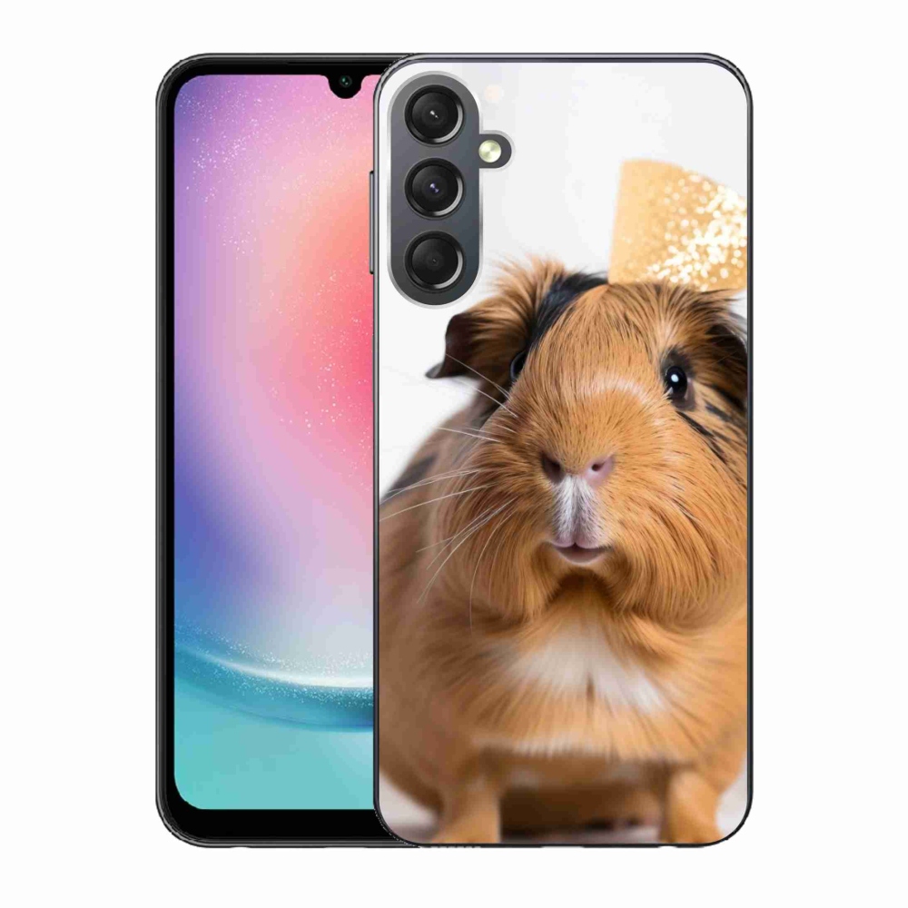 Zselés borítás mmCase Samsung Galaxy A24 készülékhez - barna tengerimalac