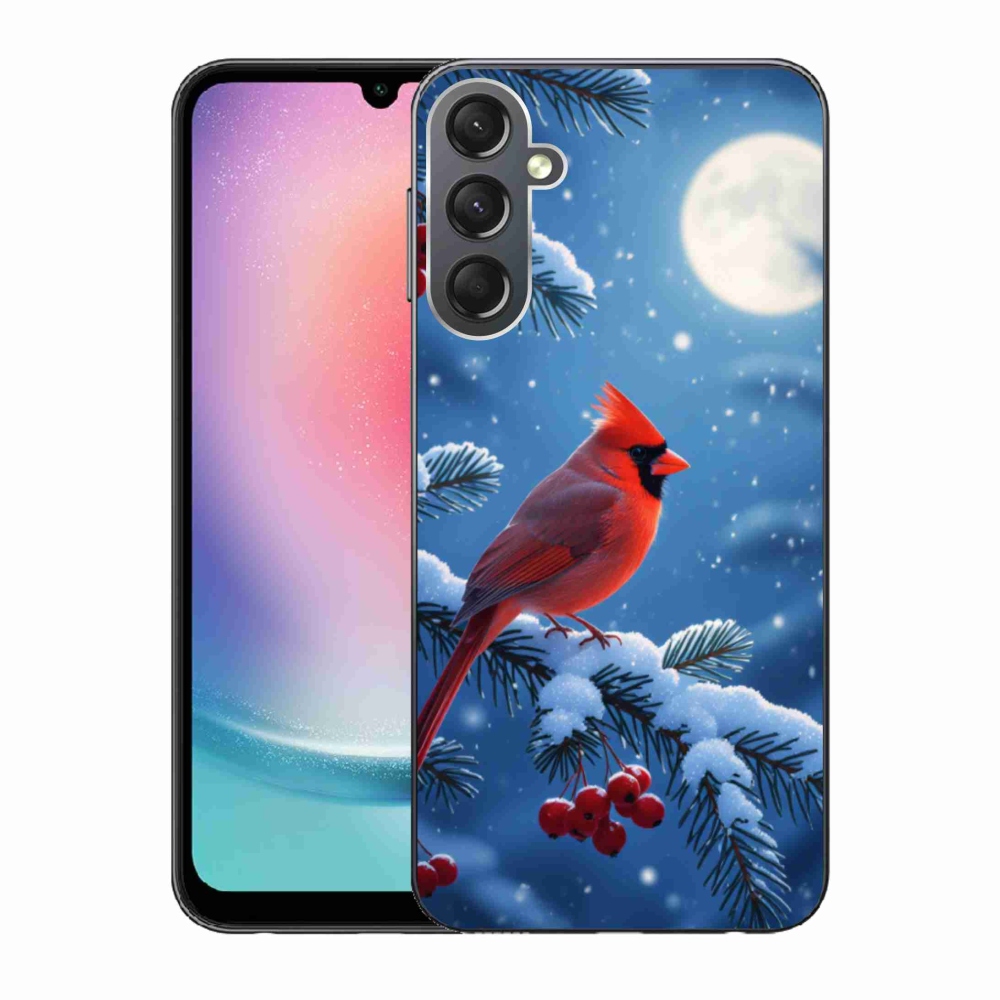 Zselés borítás mmCase Samsung Galaxy A24 készülékhez - kardinálpiros színű