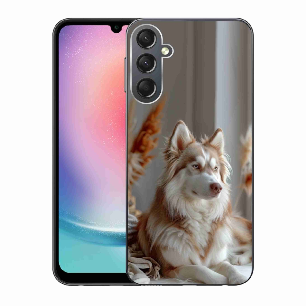 Gél borítás mmCase Samsung Galaxy A24 készülékhez - csendes szibériai husky