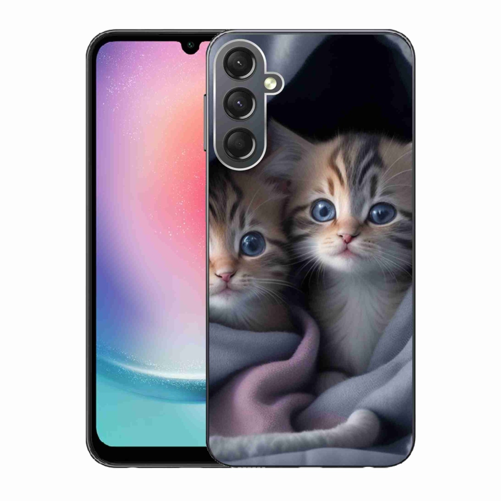 Zselés borítás mmCase Samsung Galaxy A24 - cat duo 2 számára