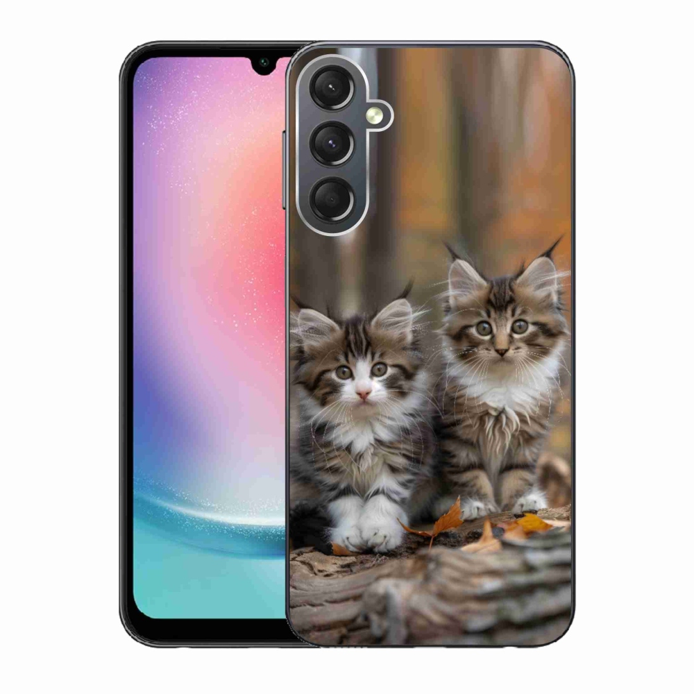 Zselés borítás mmCase Samsung Galaxy A24 - cat duo 3 számára