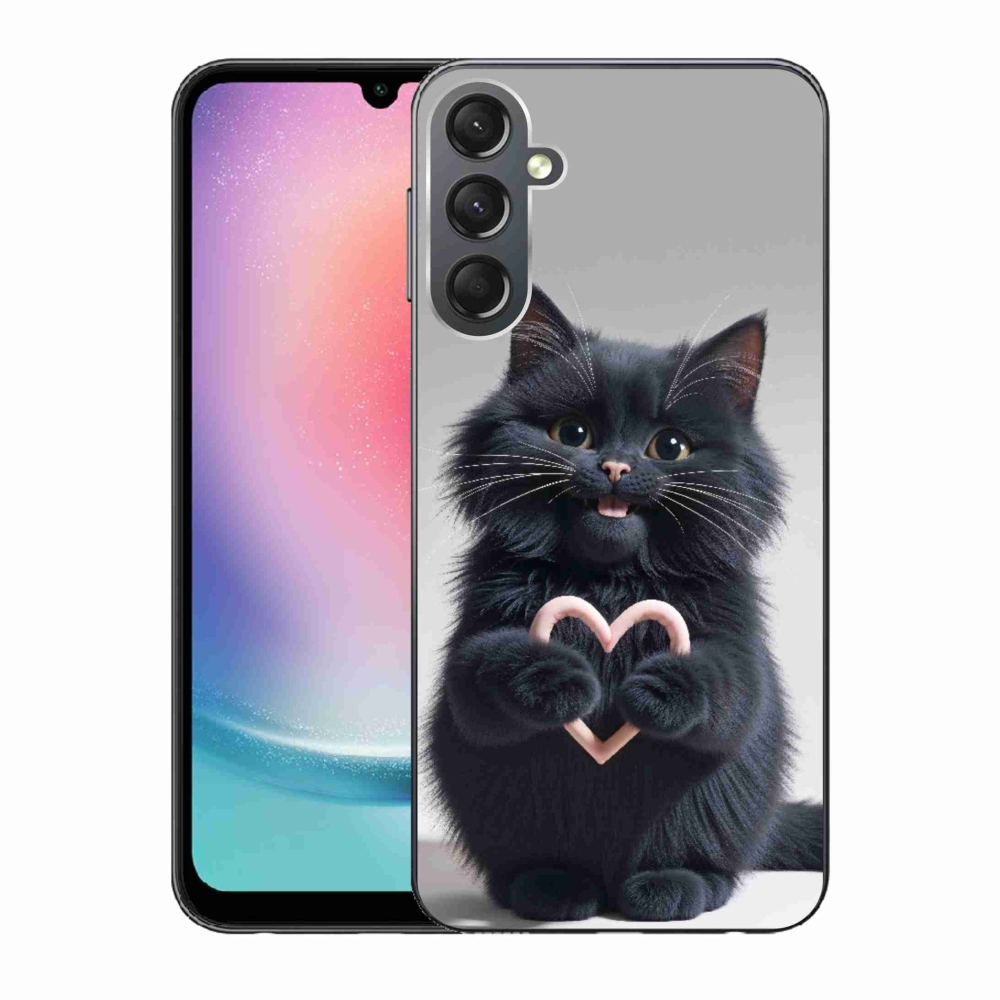 Gél borítás mmCase Samsung Galaxy A24 készülékhez - macskaszerelem 3