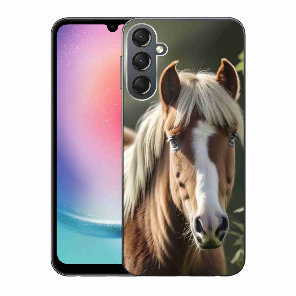 Zselés borítás mmCase Samsung Galaxy A24 készülékhez - ló könnyű sörénnyel