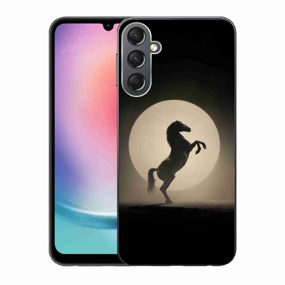 Zselés borítás mmCase Samsung Galaxy A24 készülékhez - ló sziluettben