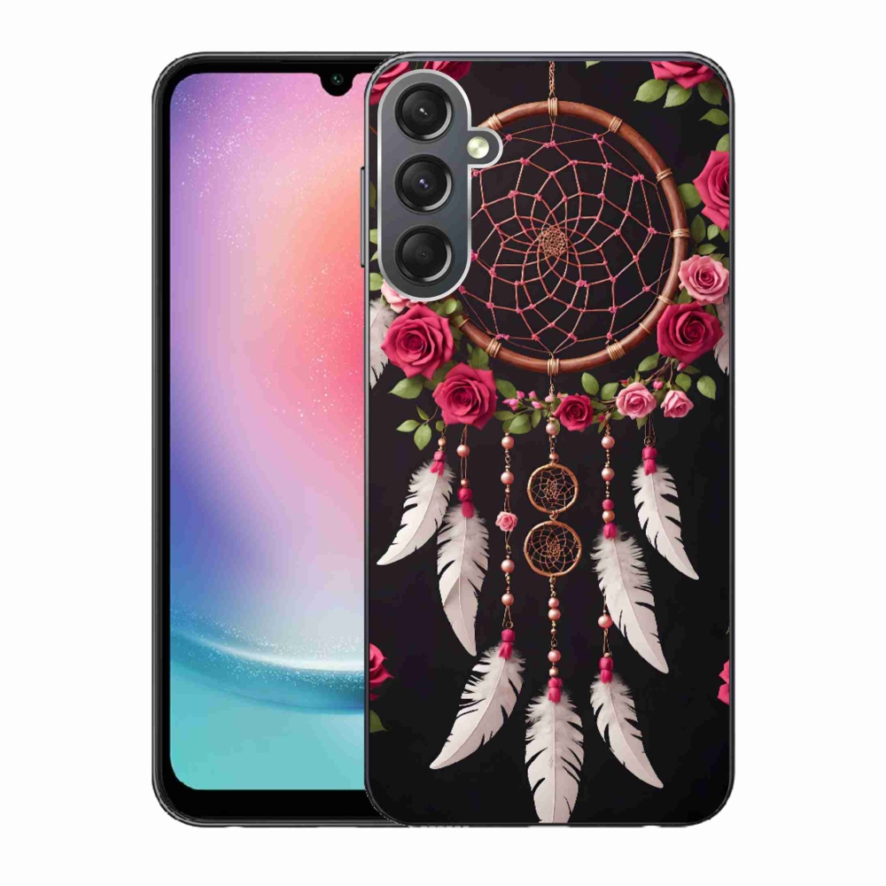 Gél borítás mmCase Samsung Galaxy A24 készülékhez - álomfogó rózsákkal