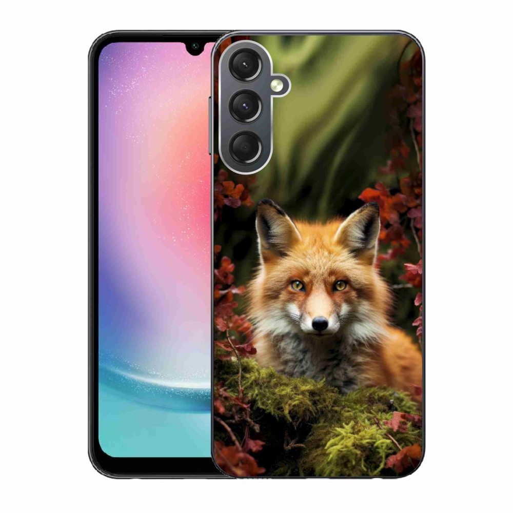 Zselés borítás mmCase Samsung Galaxy A24 készülékhez - róka az erdőben