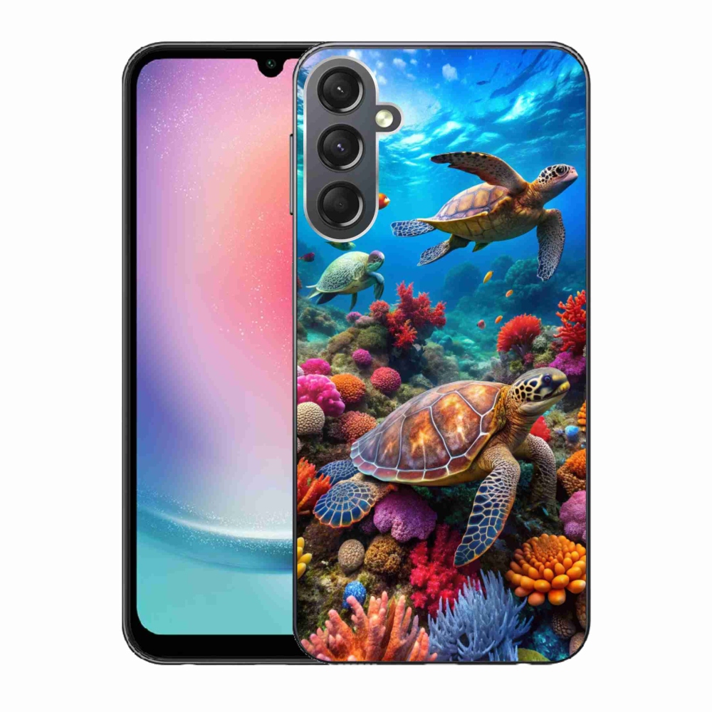 Gél borítás mmCase Samsung Galaxy A24 készülékhez - Sea World 2