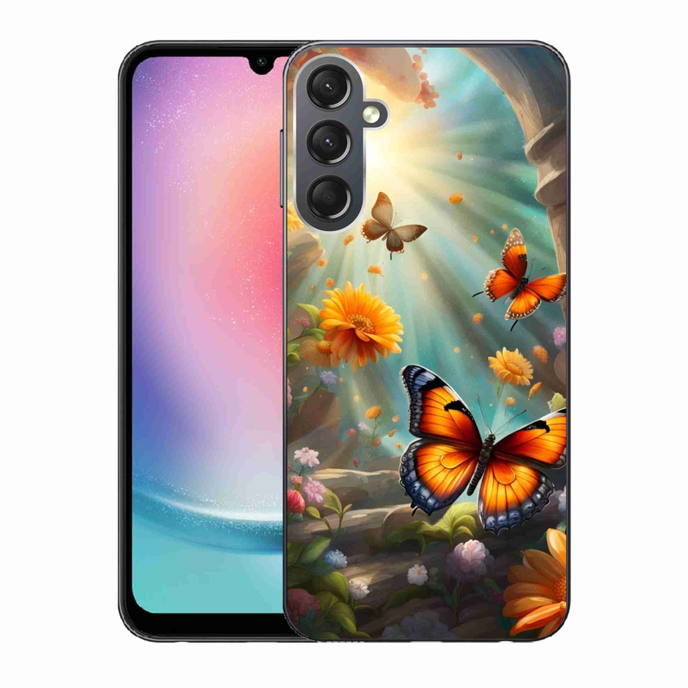 Gél borítás mmCase Samsung Galaxy A24 készülékhez - pillangókert 2
