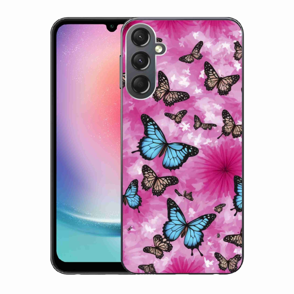 Gél borítás mmCase Samsung Galaxy A24 készülékhez - pillangó kert