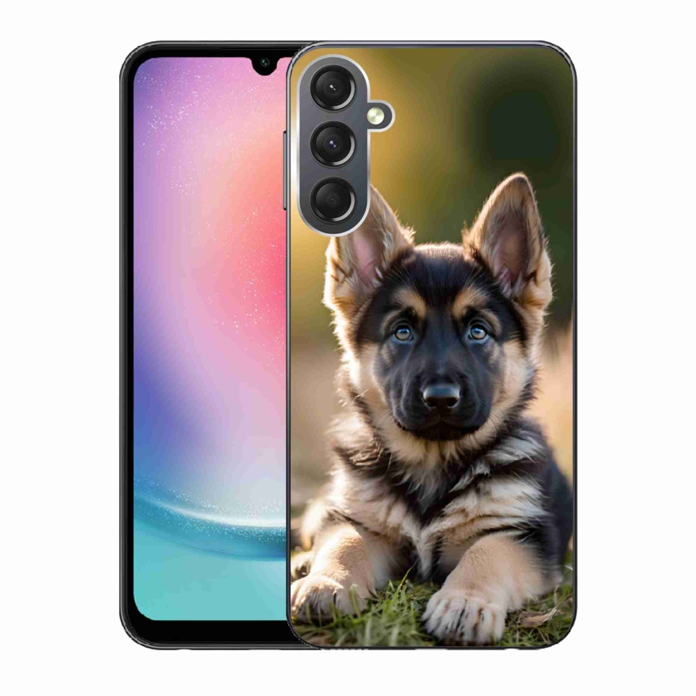 Gél borítás mmCase Samsung Galaxy A24 készülékhez - Német juhászkutya a természetben