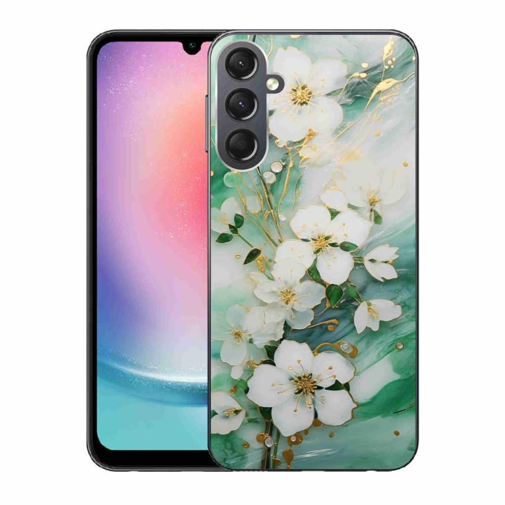 Gél borítás mmCase Samsung Galaxy A24 készülékhez - finom virágok