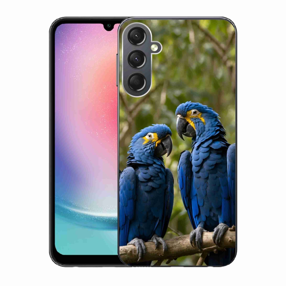 Gél borítás mmCase Samsung Galaxy A24 készülékhez - papagáj duó