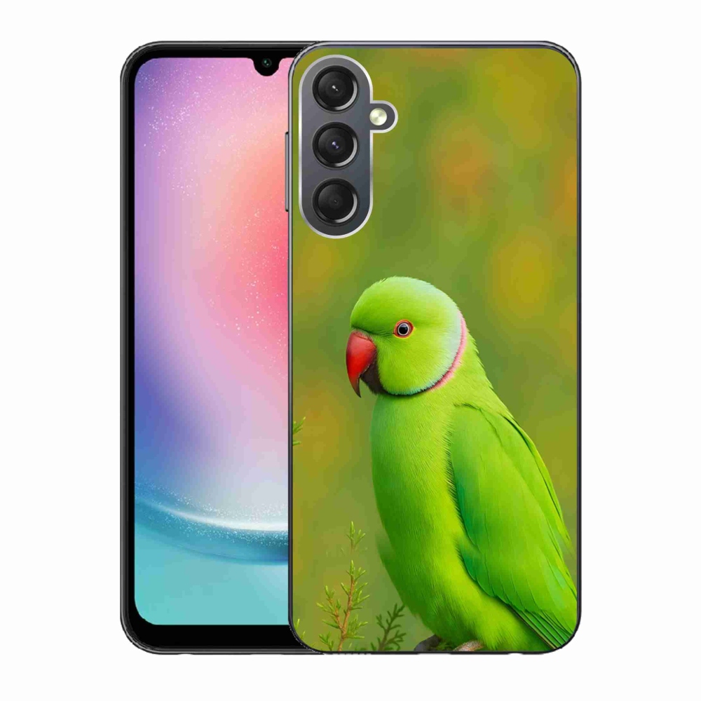 Gél borítás mmCase Samsung Galaxy A24 készülékhez - papagáj alexandr 2