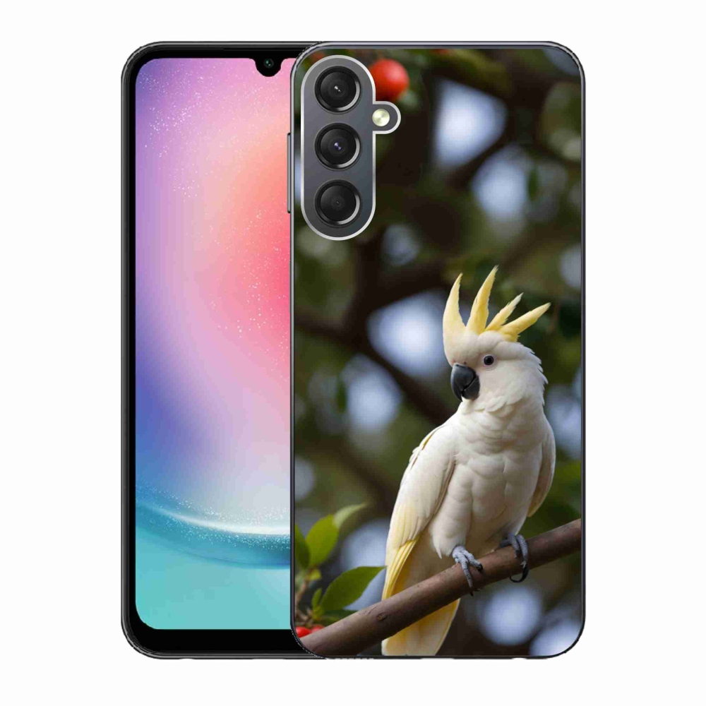 Gél borítás mmCase Samsung Galaxy A24 készülékhez - papagáj kakadu 3