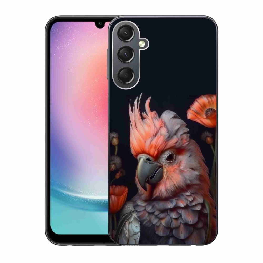 Gél borítás mmCase Samsung Galaxy A24 készülékhez - papagáj kakadu színekben
