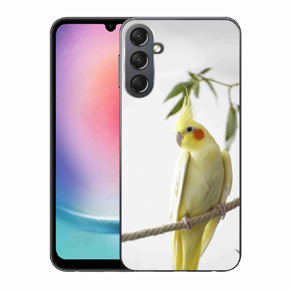 Gél borító mmCase Samsung Galaxy A24 - papagáj korela chocholatá