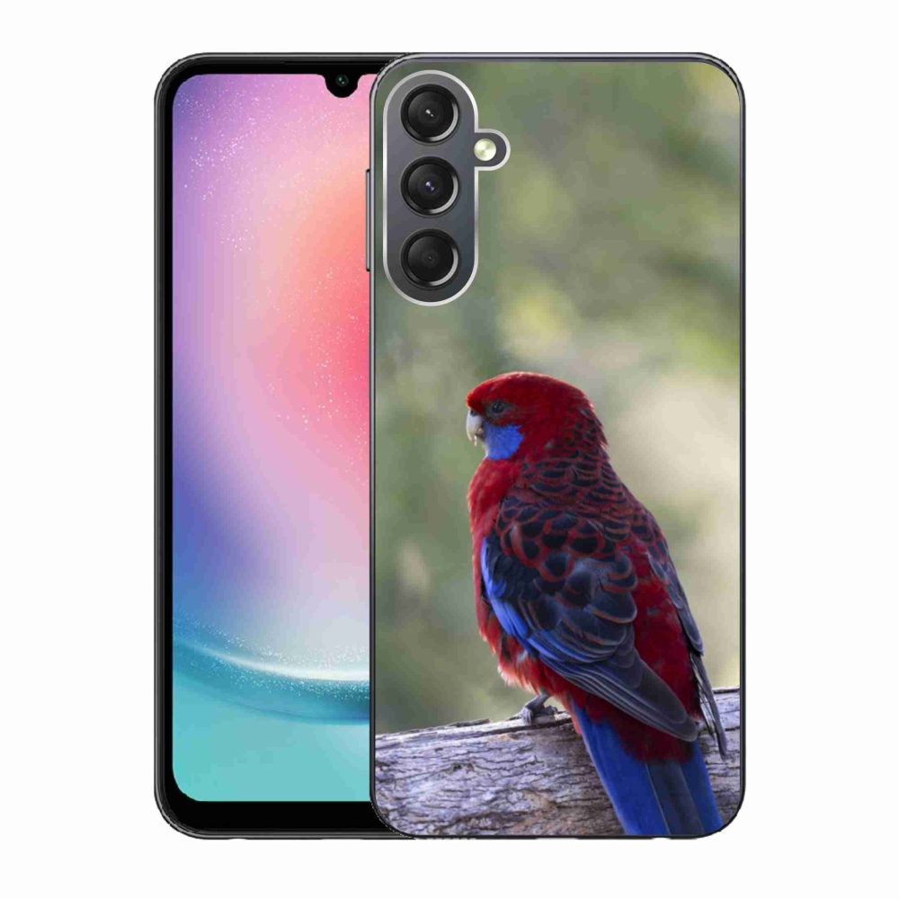 Zselés borítás mmCase Samsung Galaxy A24 készülékhez - papagáj rózsa