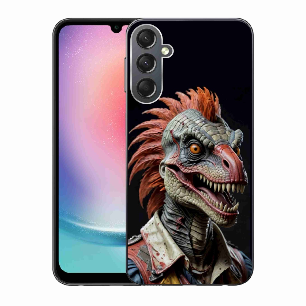 Zselés borítás mmCase Samsung Galaxy A24 készülékhez - punk dinoszaurusz