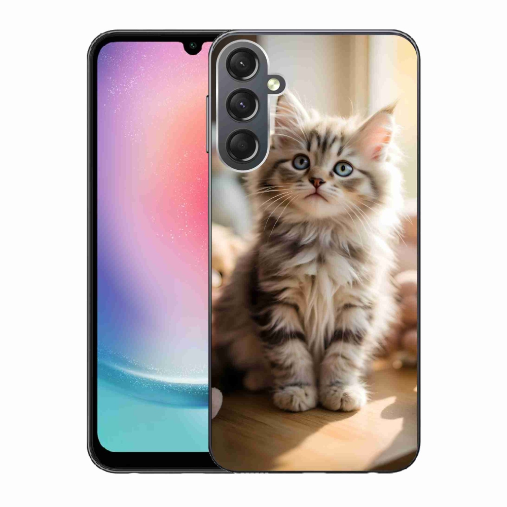 Gél borítás mmCase Samsung Galaxy A24 készülékhez - aranyos cica 10