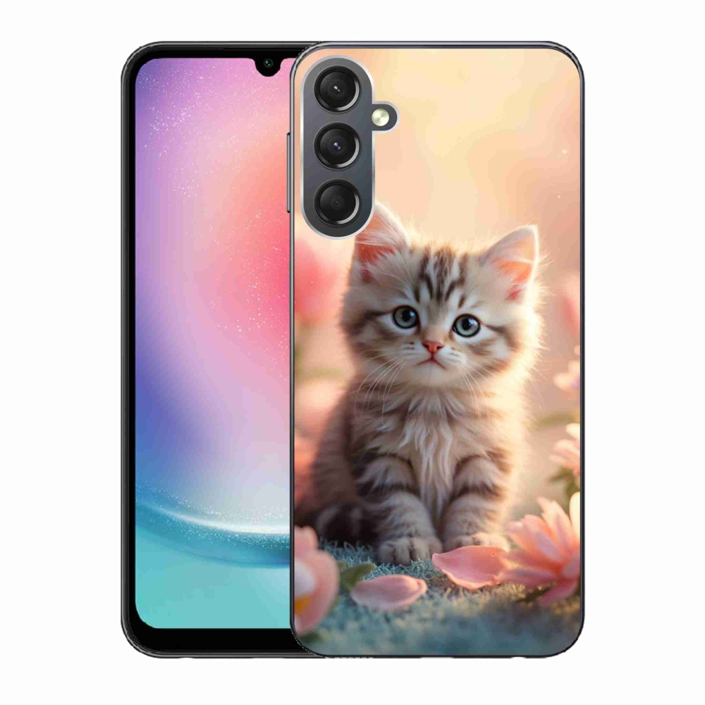 Gél borítás mmCase Samsung Galaxy A24 készülékhez - aranyos cica 8