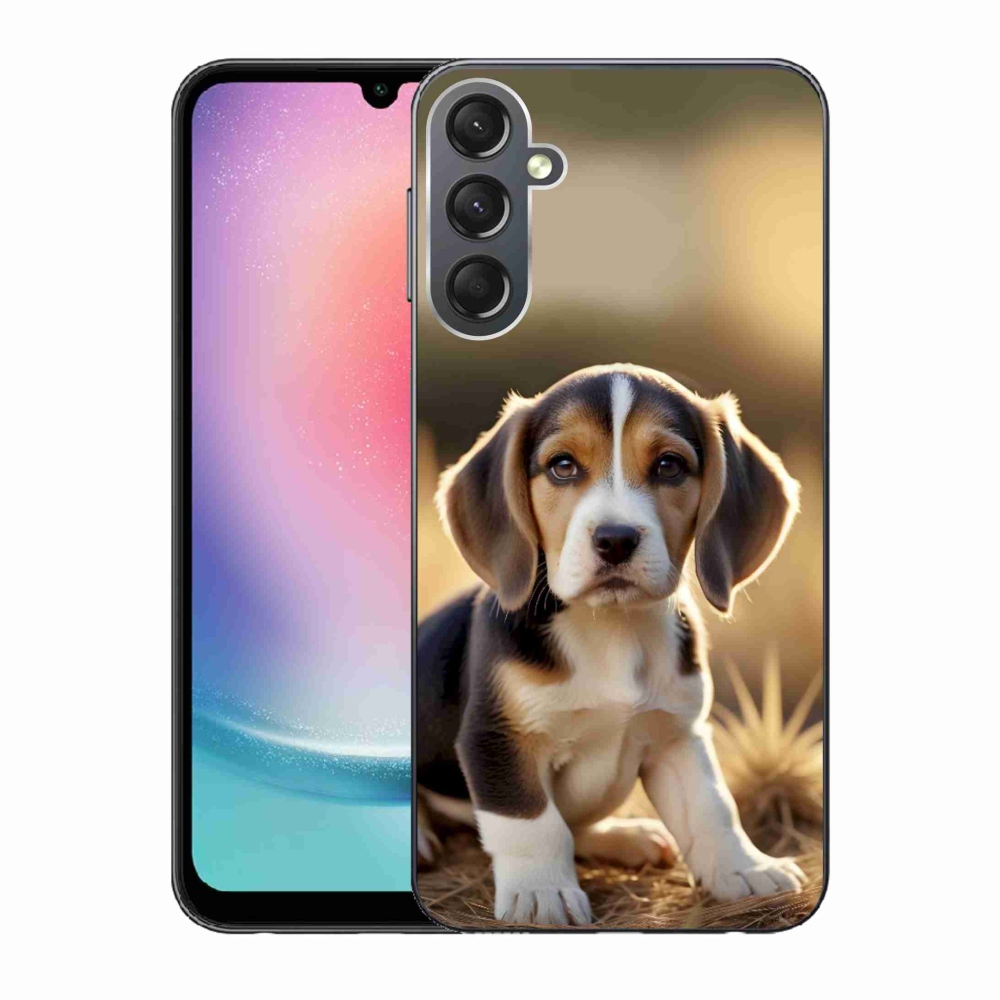 Gél borító mmCase Samsung Galaxy A24 készülékhez - aranyos beagle