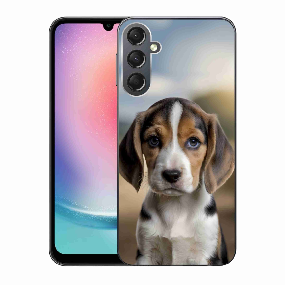 Gél borító mmCase Samsung Galaxy A24 készülékhez - aranyos beagle