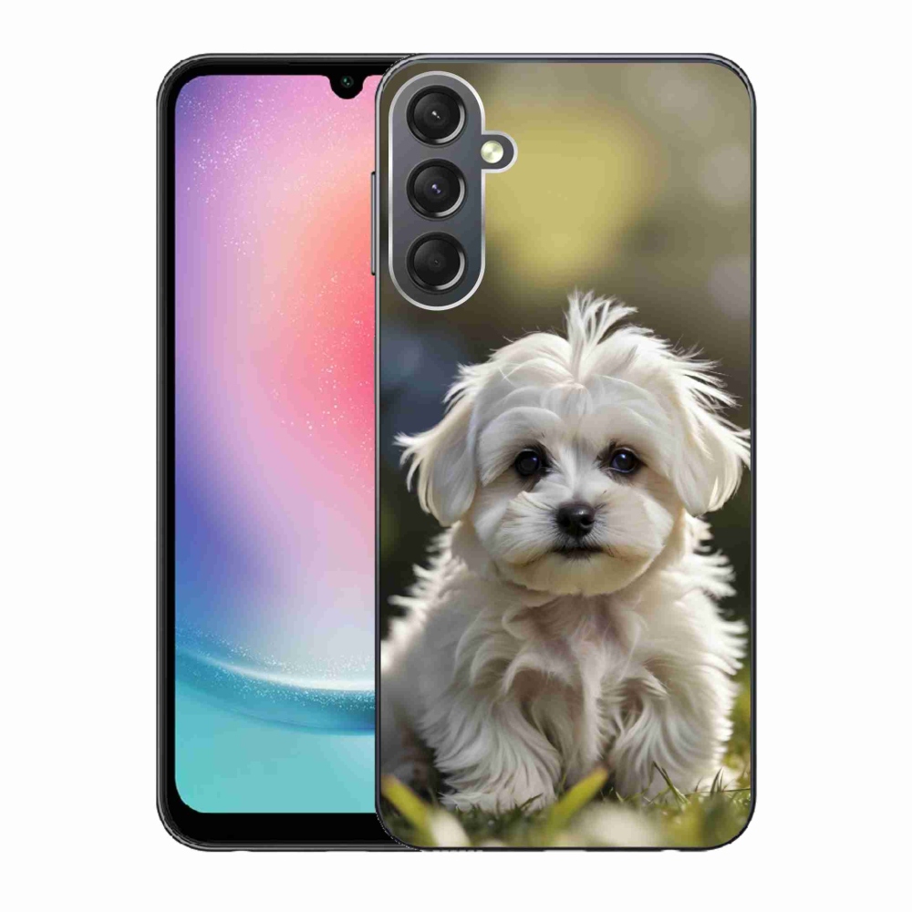 Gél borítás mmCase Samsung Galaxy A24 készülékhez - aranyos máltai kutya