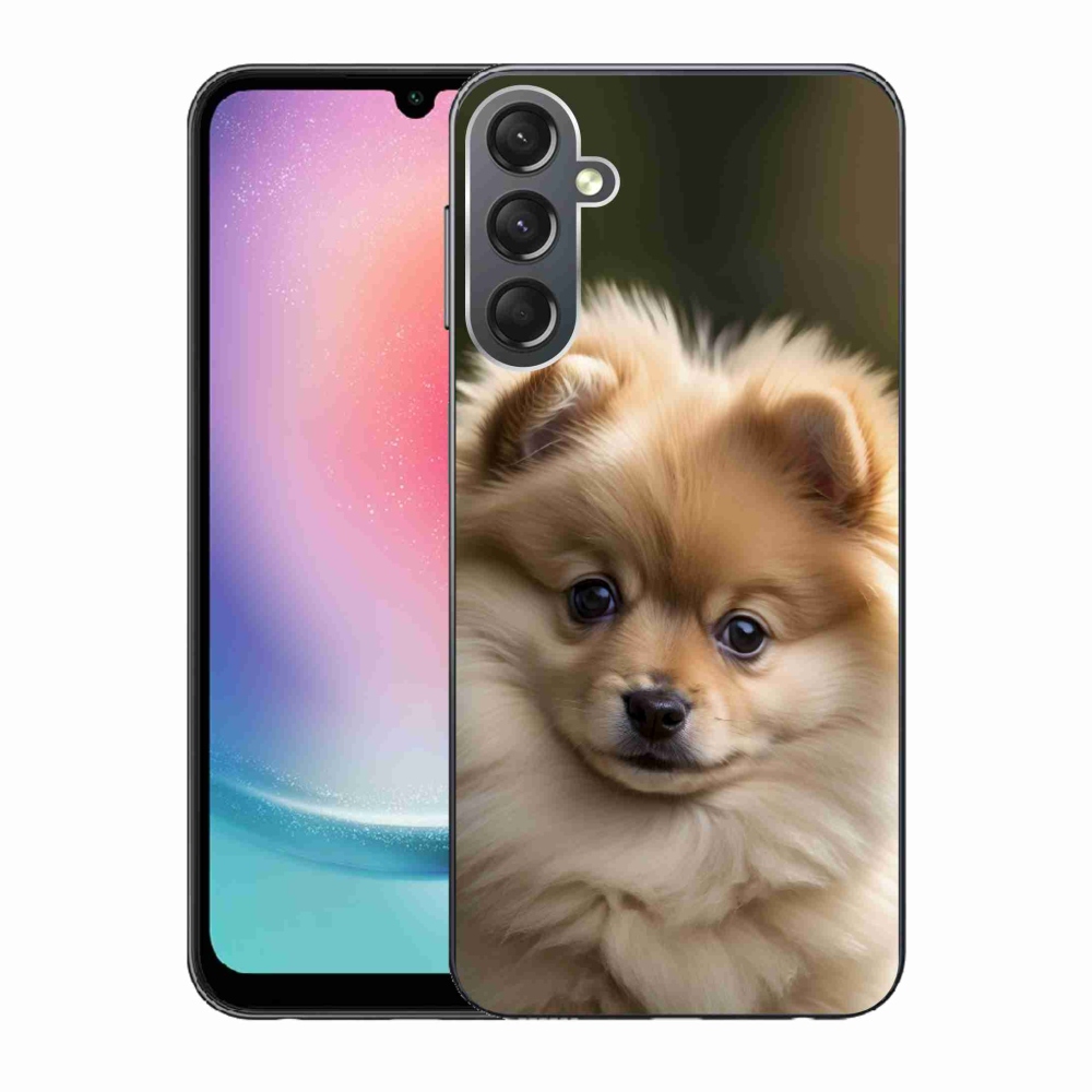 Gél borítás mmCase Samsung Galaxy A24 készülékhez - aranyos pomerániai 2