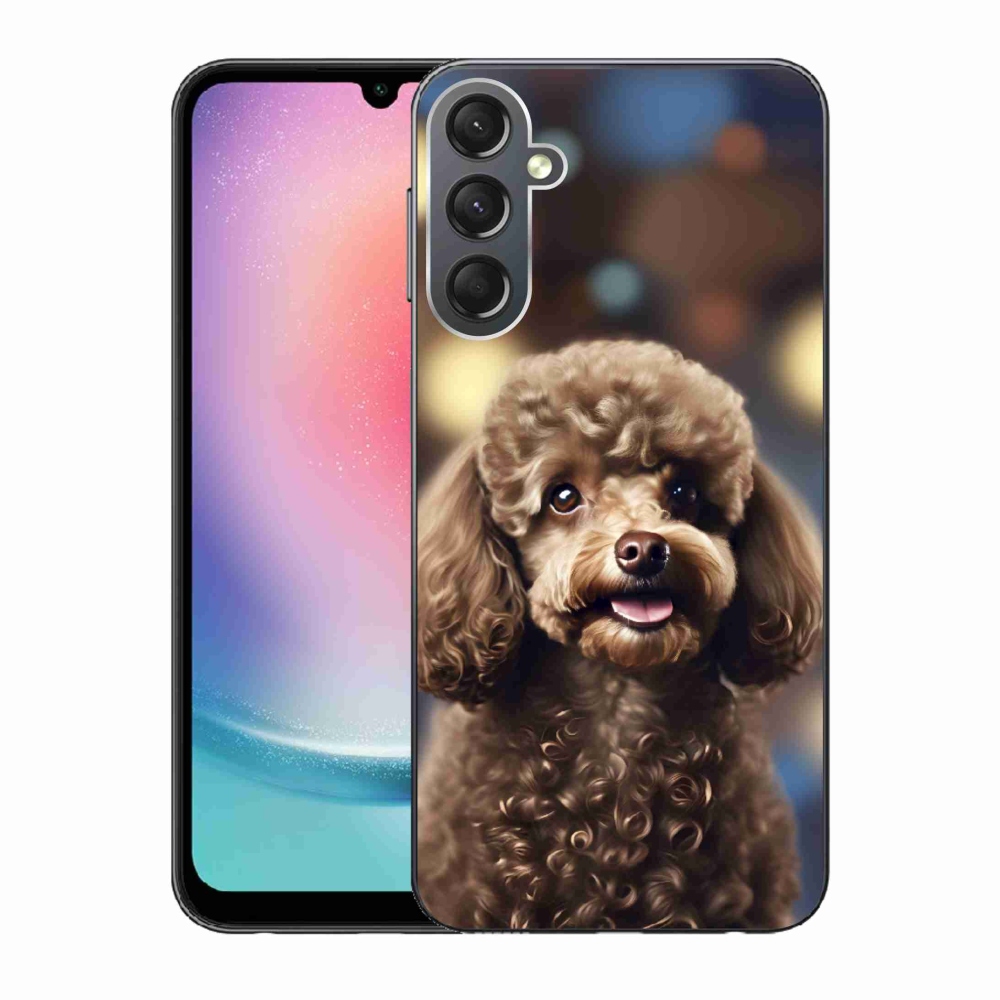 Gél borítás mmCase Samsung Galaxy A24 készülékhez - aranyos uszkár