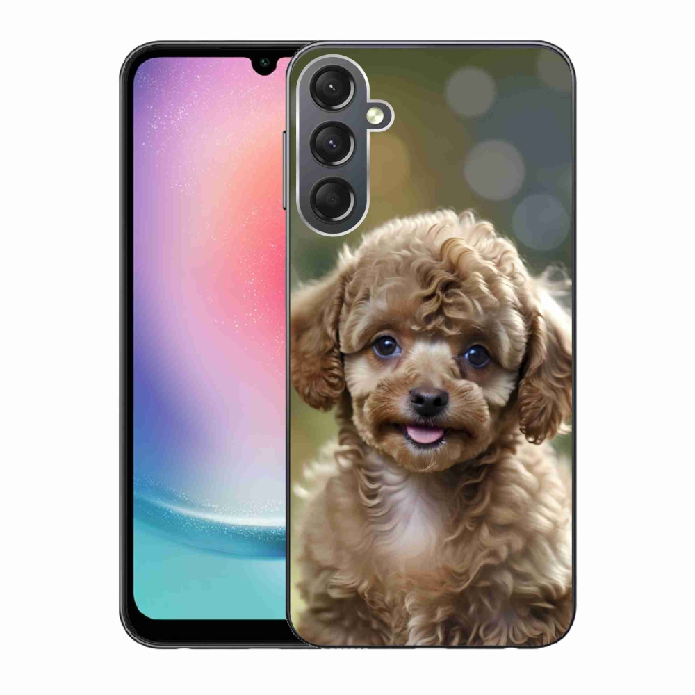 Gél borítás mmCase Samsung Galaxy A24 készülékhez - aranyos uszkár