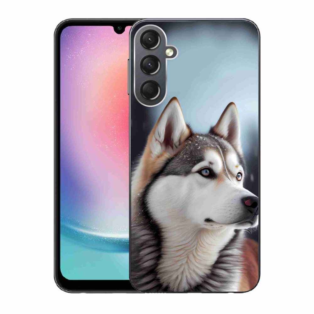 Gél borítás mmCase Samsung Galaxy A24 készülékhez - Szibériai husky
