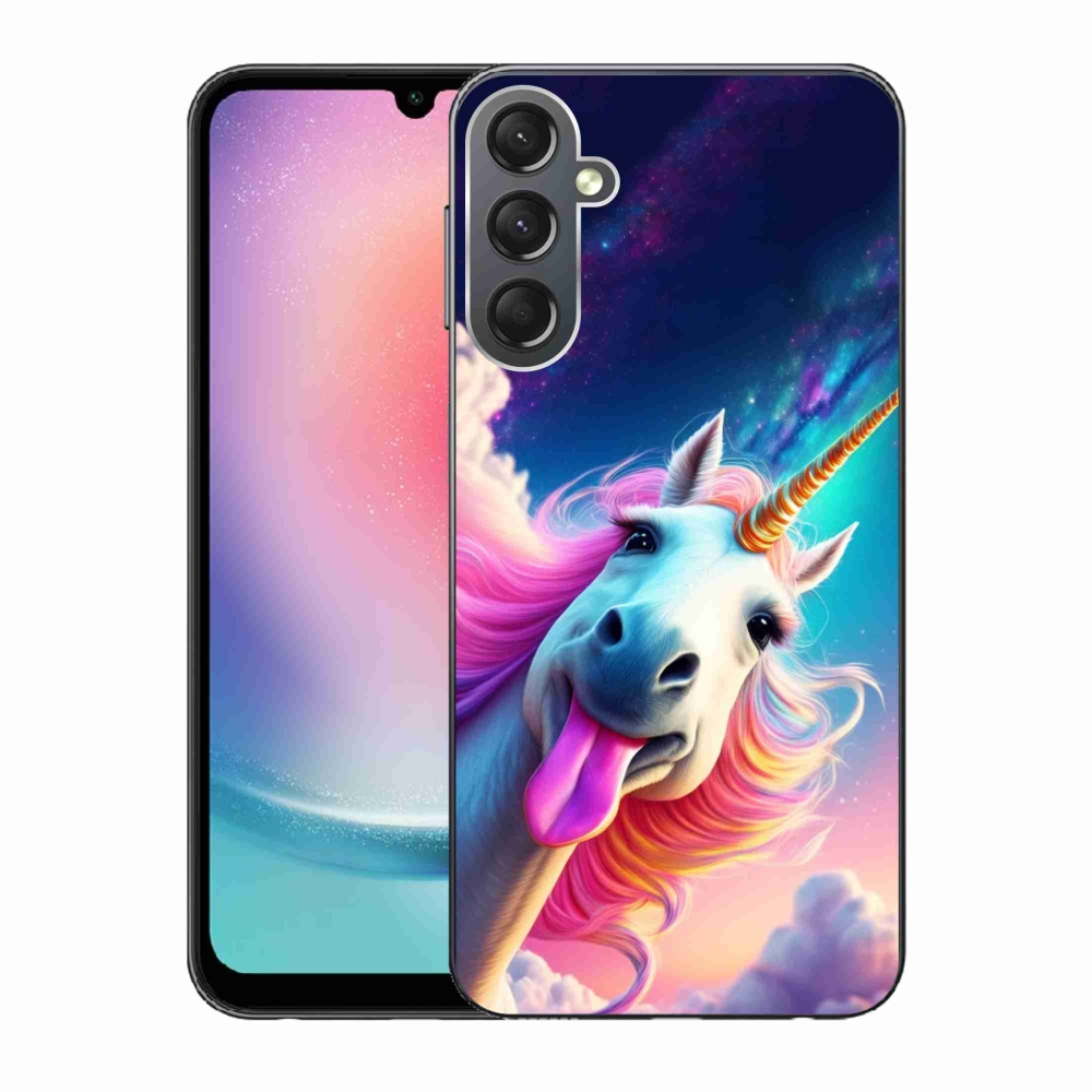 Gél borítás mmCase Samsung Galaxy A24 készülékhez - őrült egyszarvú