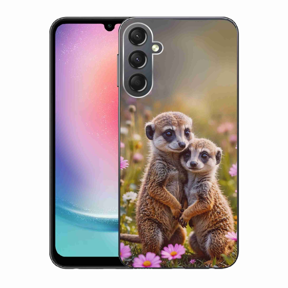 Gél borító mmCase Samsung Galaxy A24 - szurikátás duóhoz