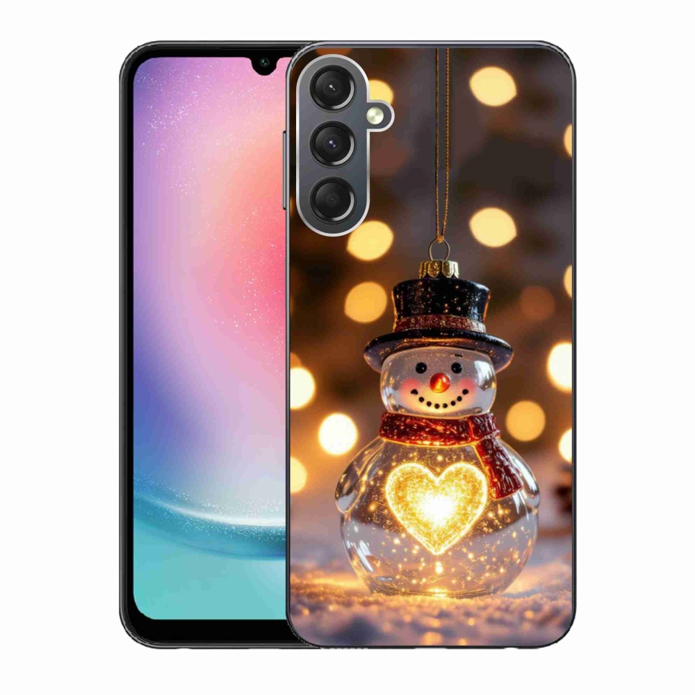 Gél borítás mmCase Samsung Galaxy A24 készülékhez - Karácsonyi hóember