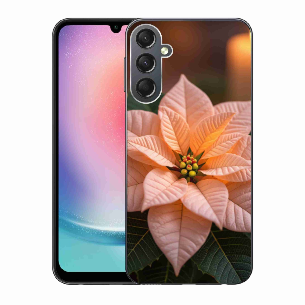 Gél borítás mmCase Samsung Galaxy A24 készülékhez - mikulásvirág