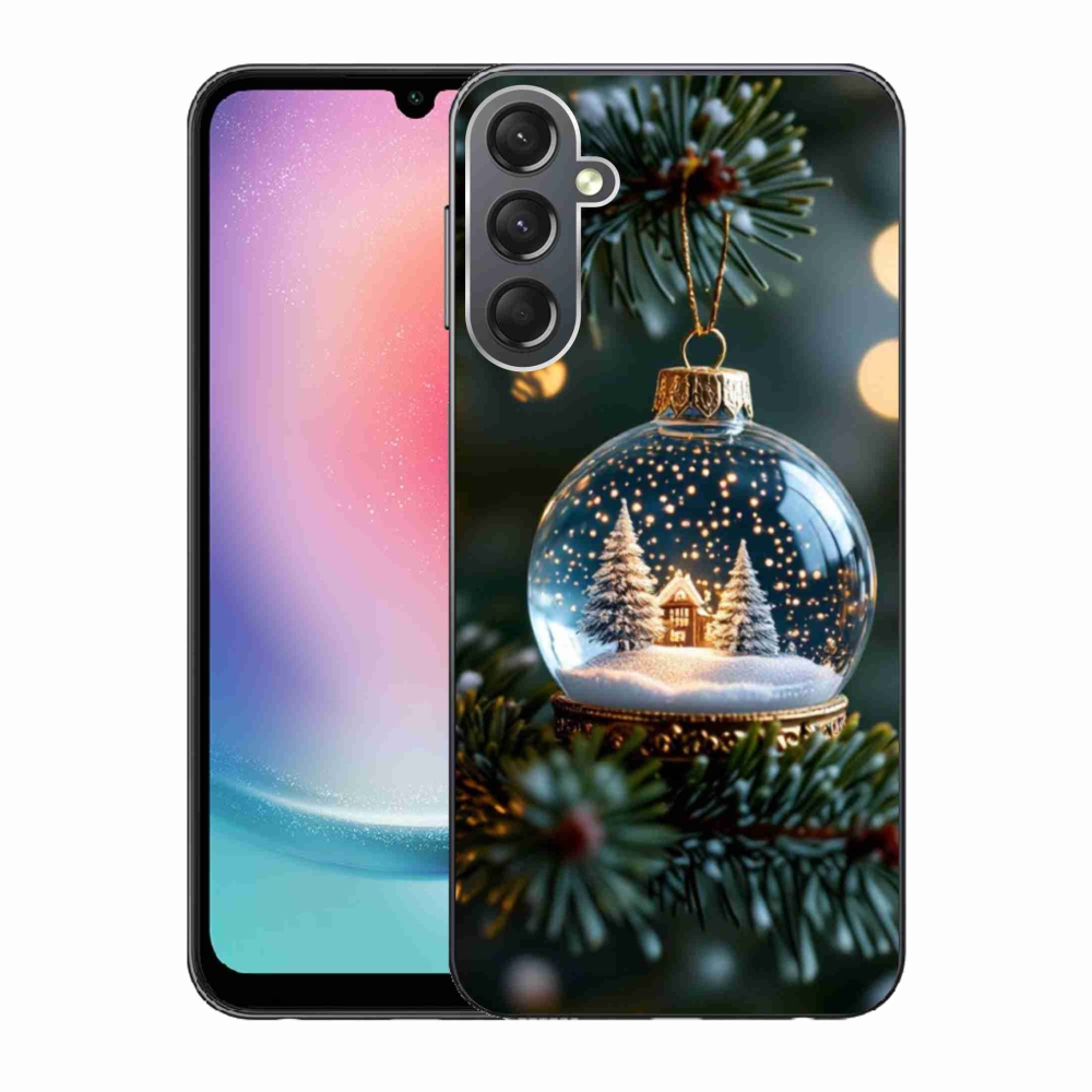 Gél borító mmCase Samsung Galaxy A24 - Karácsonyi gömbök 2
