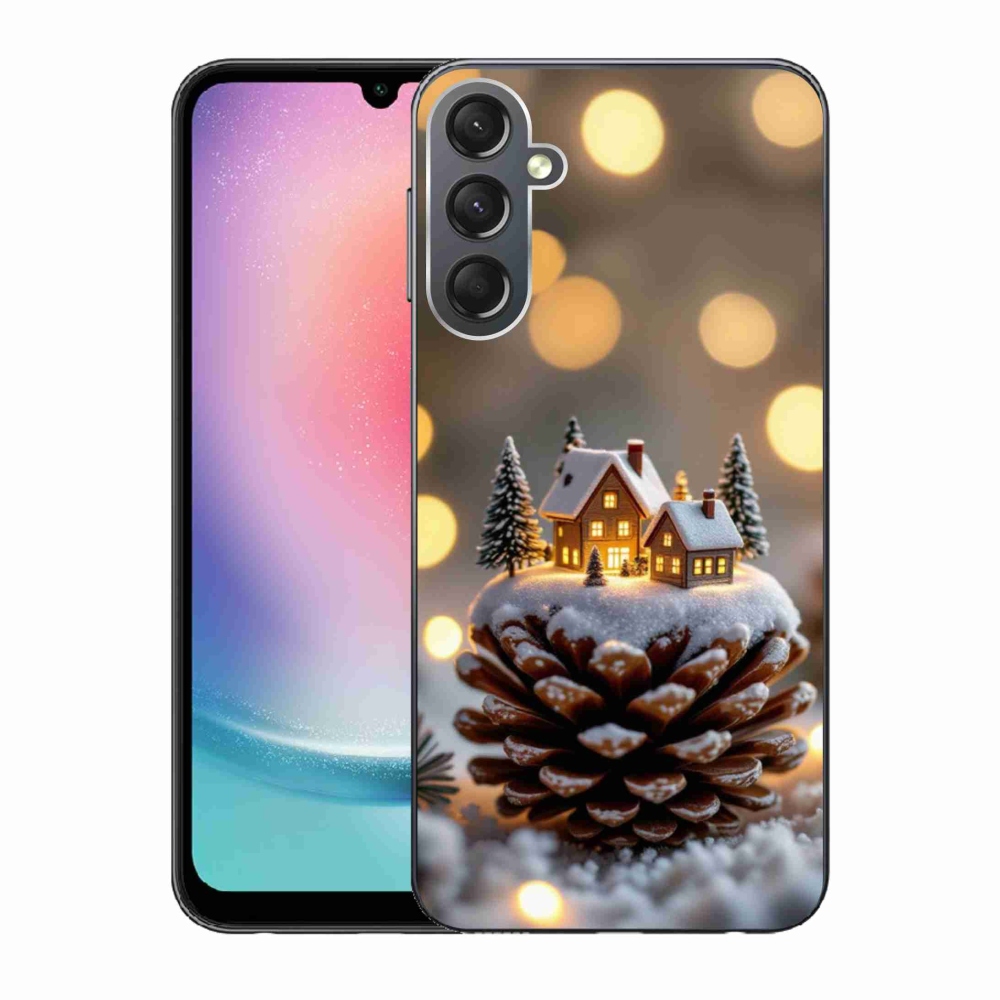 Gél borítás mmCase Samsung Galaxy A24 készülékhez - téli falu