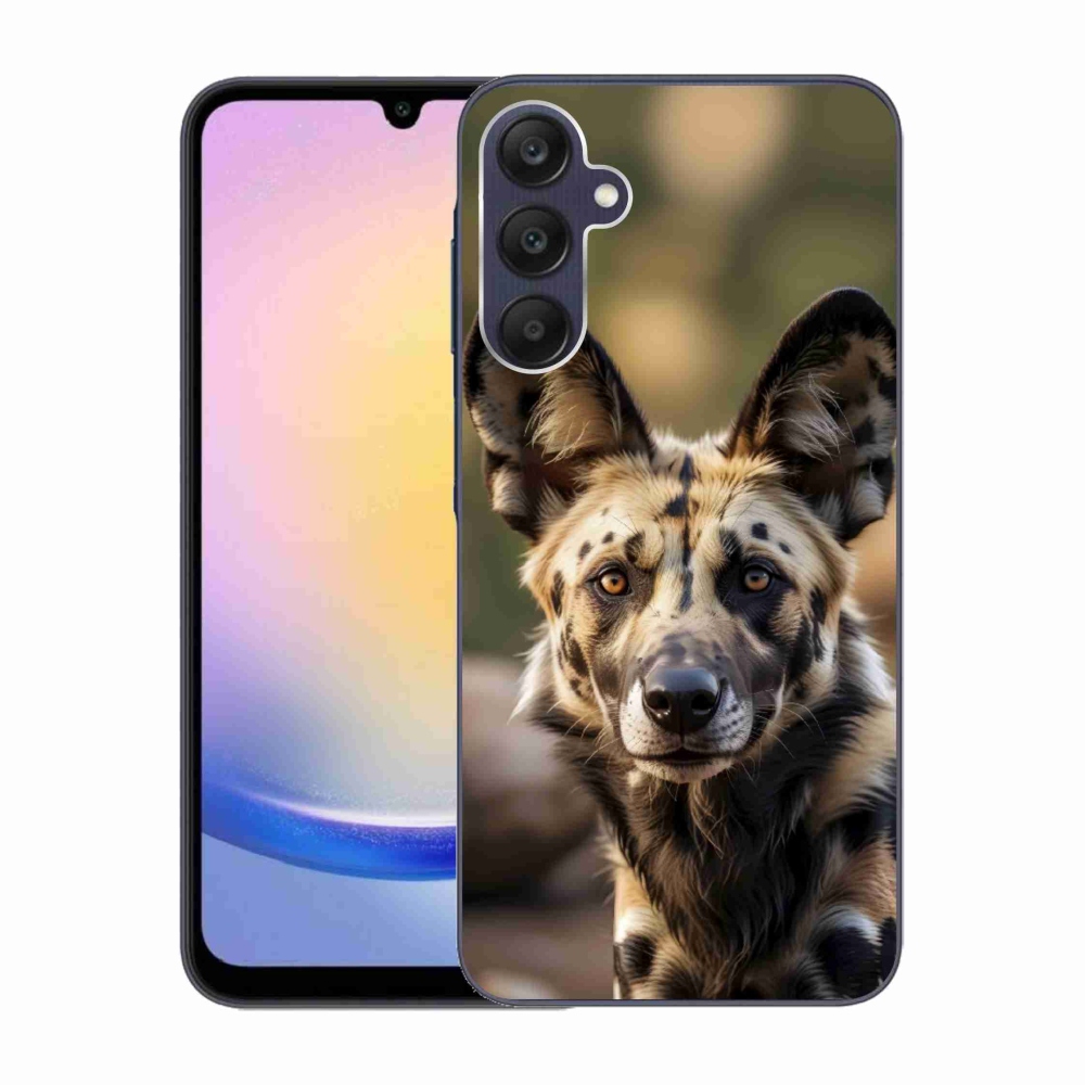 Gél borítás mmCase Samsung Galaxy A25 5G - afrikai vadkutya számára