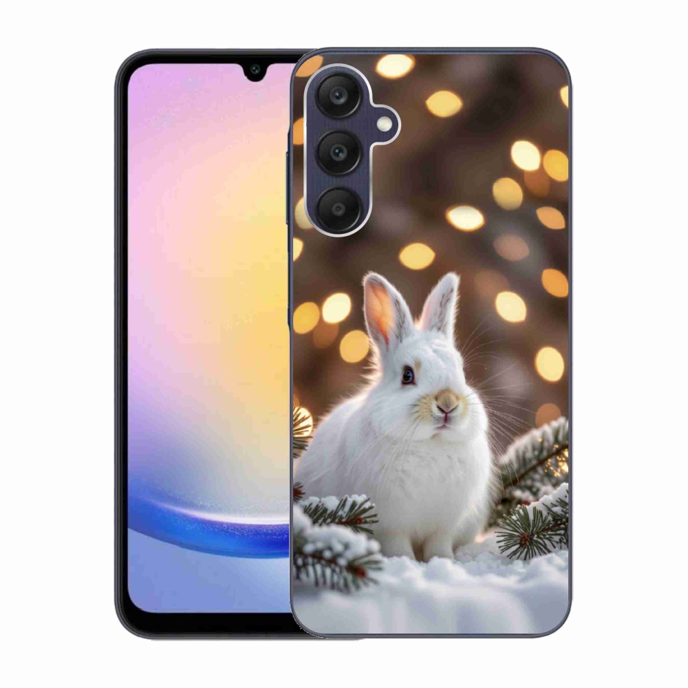 Gél védőhuzat mmCase Samsung Galaxy A25 5G - fehér nyúlhoz