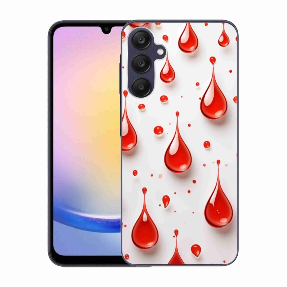 Zselés borítás mmCase Samsung Galaxy A25 5G - piros cseppek