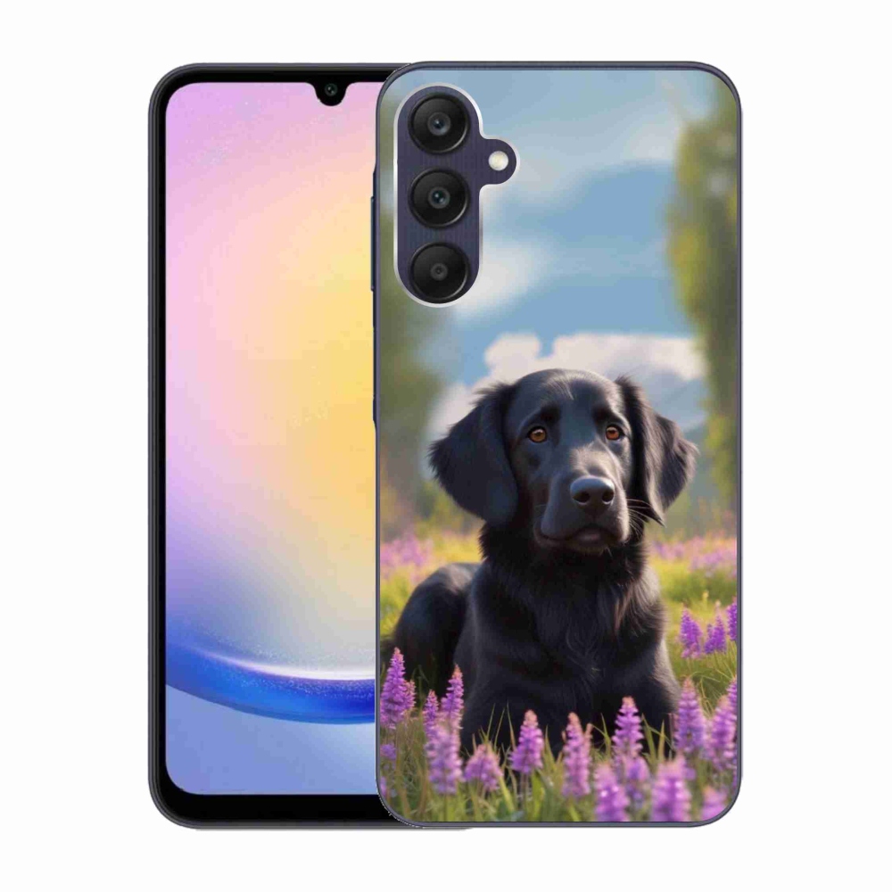 Gél védőhuzat mmCase Samsung Galaxy A25 5G - elegáns fekete retriever