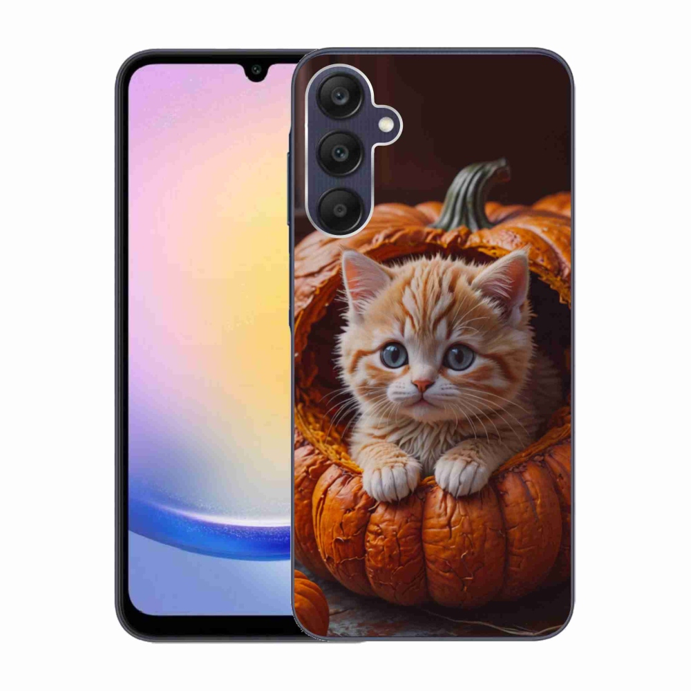 Gél borítás mmCase Samsung Galaxy A25 5G - cica és tök 2