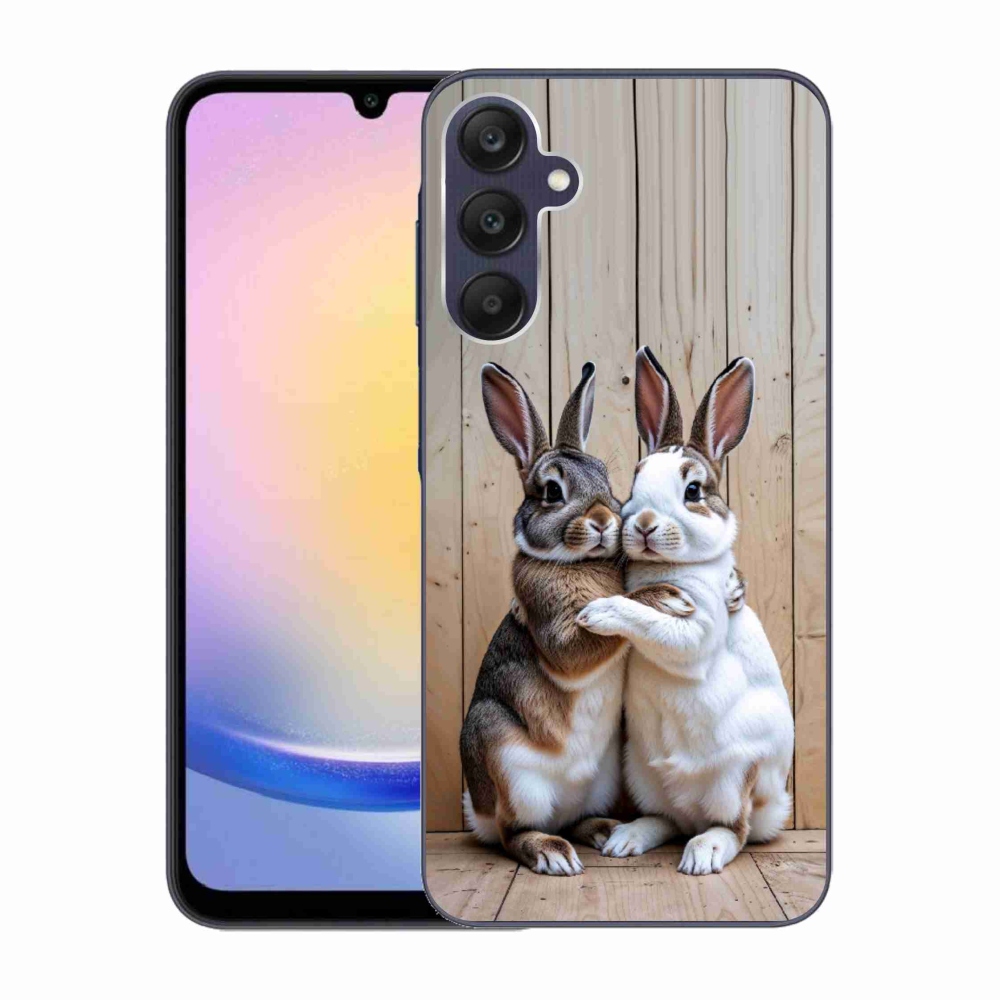 Zselés borítás mmCase Samsung Galaxy A25 5G - nyúl párhoz